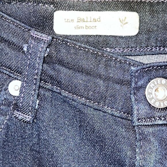AG Adriano Goldschmied The Ballad Slim Bootcut Black Jeans Sz 27 R - Picture 5 of 10